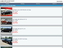 Tablet Screenshot of lakecityautosalesga.com